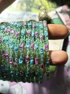 green glass bangles