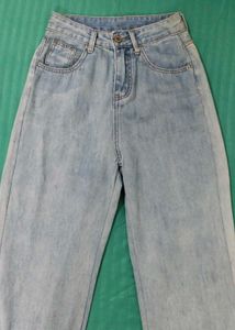 Light Wash Wide Leg Jeans
