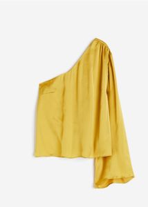 H&amp;M Satin OneShoulder Tops And zara Denim