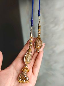 Blue Lehnga With Pink Dupatta