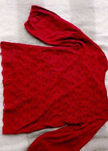 Red Lace Top