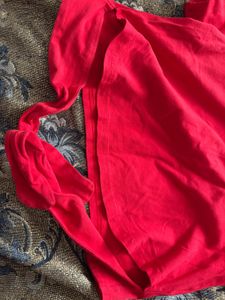 Red Crop Top