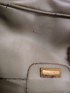 Vintage Shoulder Bag with Charm