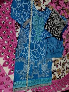 Pakistani Pacthwork  Kurta Set New