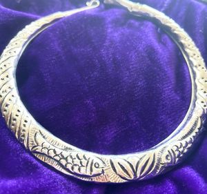Vintage Meenakari Hasli With Bracelet