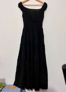 Black Tiered Maxi Dress