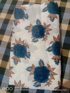 Teal Floral Embroidered Kurti