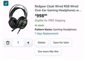 Brand new readgear RGB Gaming Headphone With Mic