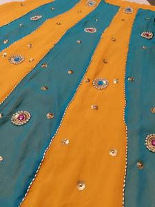 Haldi Lahenga Choli Fabric And Dupatta
