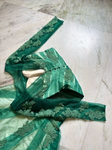 Green Embellished Gown