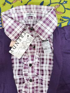 Purple Plaid Top