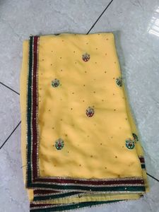 Beautiful Yellow Saree