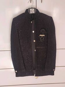 beautiful black sherwani for little champs