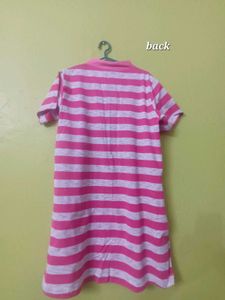 maternity Striped T-Shirt Dress