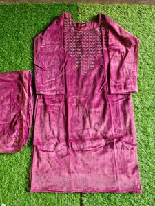 New Valvet Kurta Set 40 Size