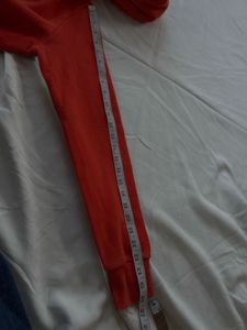 Lacoste Red Big Crocodile Logo Hoodie