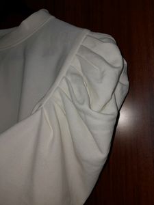 white puff sleeves top
