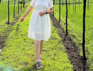 White Eyelet Dress
