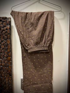 Cozy Brown Printed Co-ord Nightwear Set