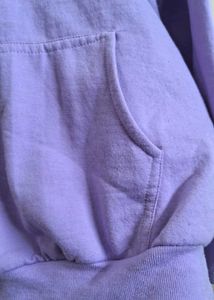 Lavender Oversized Hoodie For Girls