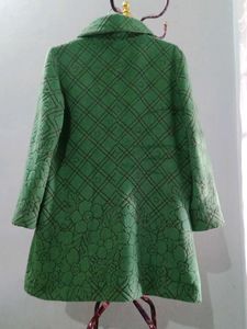 Green Floral Coat