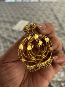 Gold Colour Jhumkas