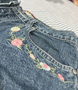 Old Navy Floral Denim Shorts