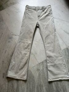 Flare Leg Jeans - Faded Blue