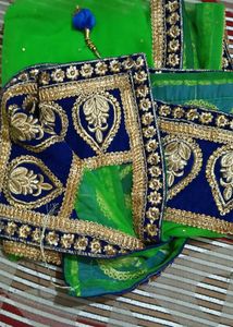 Green Embroidered Lehenga Skirt