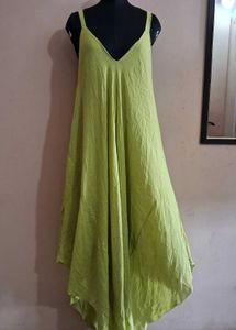 Flowy Green Summer Dress
