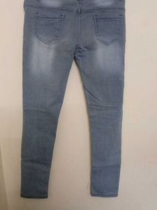 High-Waisted Denim Jeans