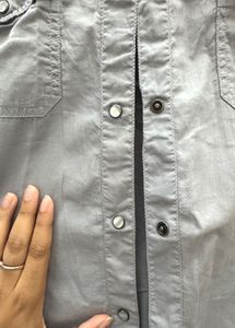 Stylish Grey Floral Shirt