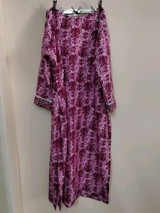 Vintage Floral Print Dress