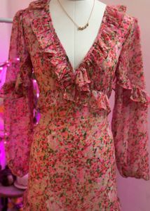 Floral Ruffle Maxi Dress