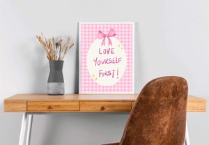 Love Yourself First Artwork with frame