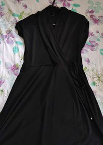 Elegant Black Wrap Dress