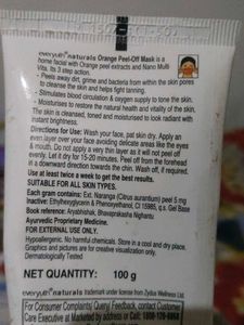 Everyuth Naturals Orange Peel Off Mask
