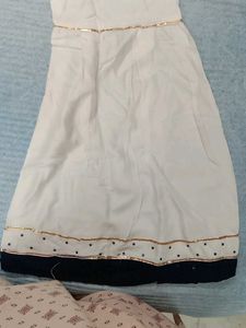 White Embroidered Gharara Pants