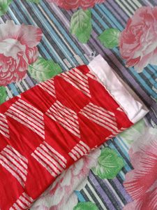 Red &amp; White Salwar Suit