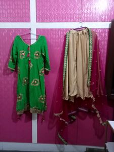6 Month Old Top Bottom Or Dupatta
