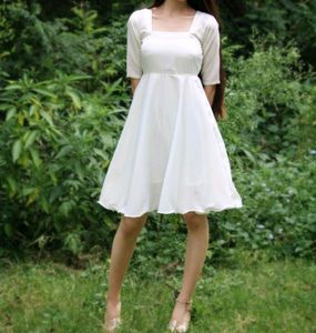 White Floral Party Dress