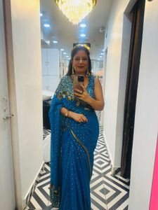 Elegant Blue Saree