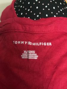 Red Tommy Hilfiger Tee