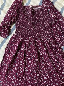 Floral Print Mini Dress