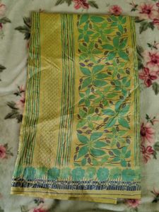 Green Floral Saree