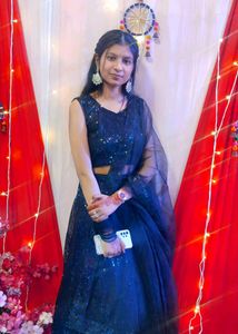 Black Sequin Embellished Lehnga