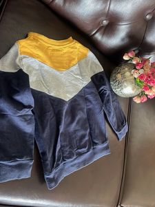 Color Block Crewneck Sweatshirt
