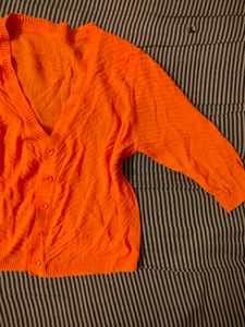 Orange Cardigan