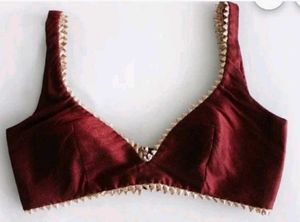 Maroon Satin Saree Blouse ||Navratri Special🫶