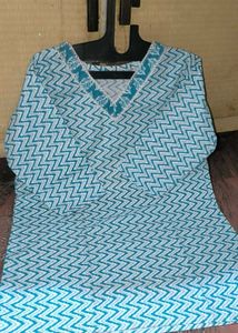 Chevron Print Tunic Top